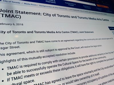We have reached a settlement with the City of Toronto