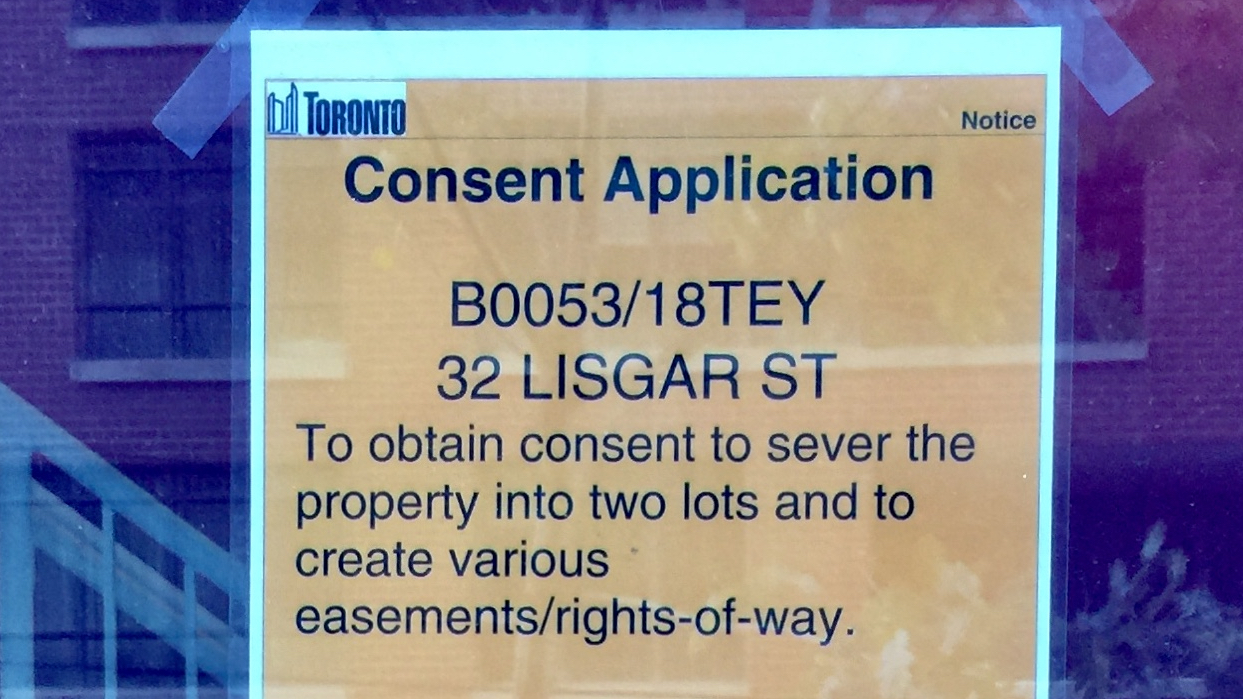Consent to sever granted